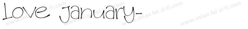 love january字体转换